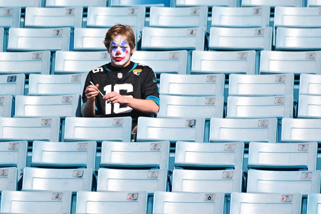 Jaguars Clown Fan