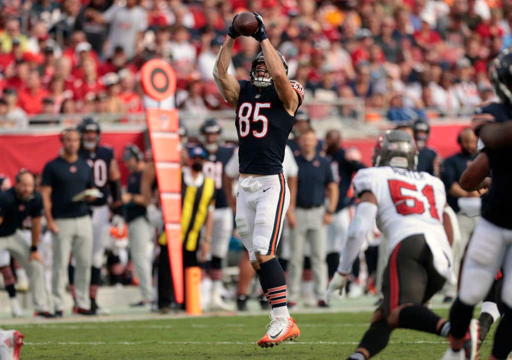 Cole Kmet Fantasy Football TE Rankings by Tie