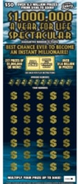 one million a year for life. Not one of the 7 Florida Lottery Scratch Offs featured in this article